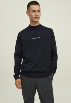 Jack & Jones Mock Neck - Trui - Navy Blazer