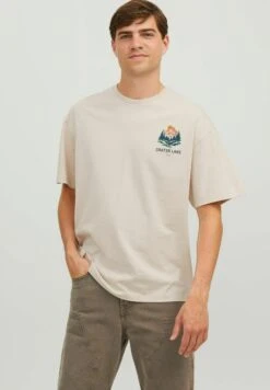 Jack & Jones Crew Neck - T-Shirt Print - Moonbeam -Jack & Jones Verkoopwinkel ecc485e4b84d429c95168dee202d3ecd