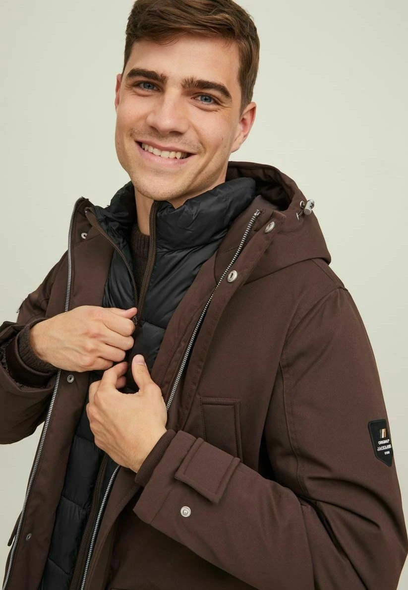 Jack & Jones Multi-Taschen - Parka - Seal Brown 6 Jack & Jones Multi-Taschen - Parka - Seal Brown - Afbeelding 6