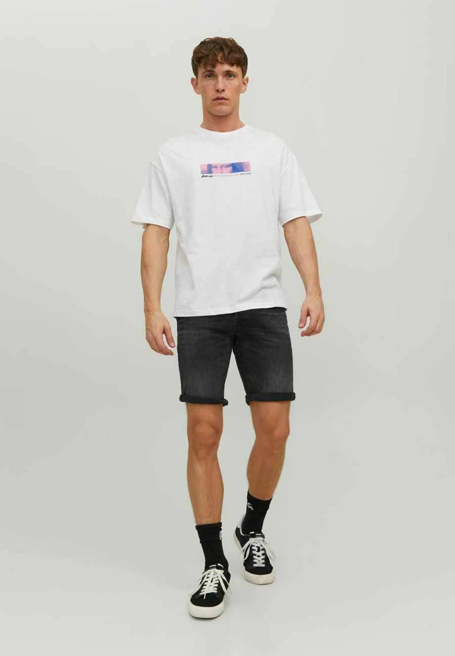 Jack & Jones Rick Icon- Jeansshort - Black Denim 2 Jack & Jones Rick Icon- Jeansshort - Black Denim - Afbeelding 2