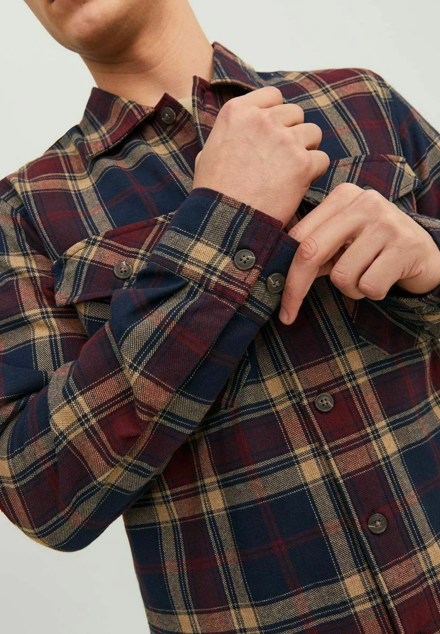 Jack & Jones Jjeeddie Ls Noos - Overhemd - Port Royale 4 Jack & Jones Jjeeddie Ls Noos - Overhemd - Port Royale - Afbeelding 4