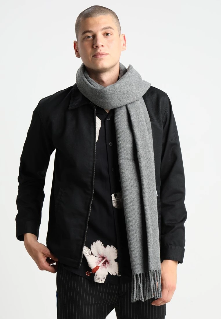 Jack & Jones Jacsolid Scarf - Sjaal - Grey Melange 1 Jack & Jones Jacsolid Scarf - Sjaal - Grey Melange