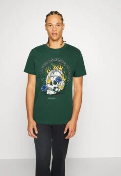 Jack & Jones Jorgrin Tee Crew Neck - T-Shirt Print - Trekking Green