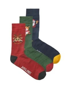 Jack & Jones Kerst Gifbox 3-Pack Jacafraz - Sokken - Multi Coloured