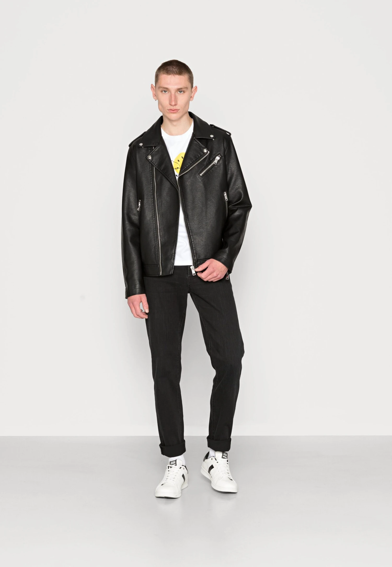 Jack & Jones Jjimike Jjoriginal - Straight Leg Jeans - Black Denim 2 Jack & Jones Jjimike Jjoriginal - Straight Leg Jeans - Black Denim - Afbeelding 2