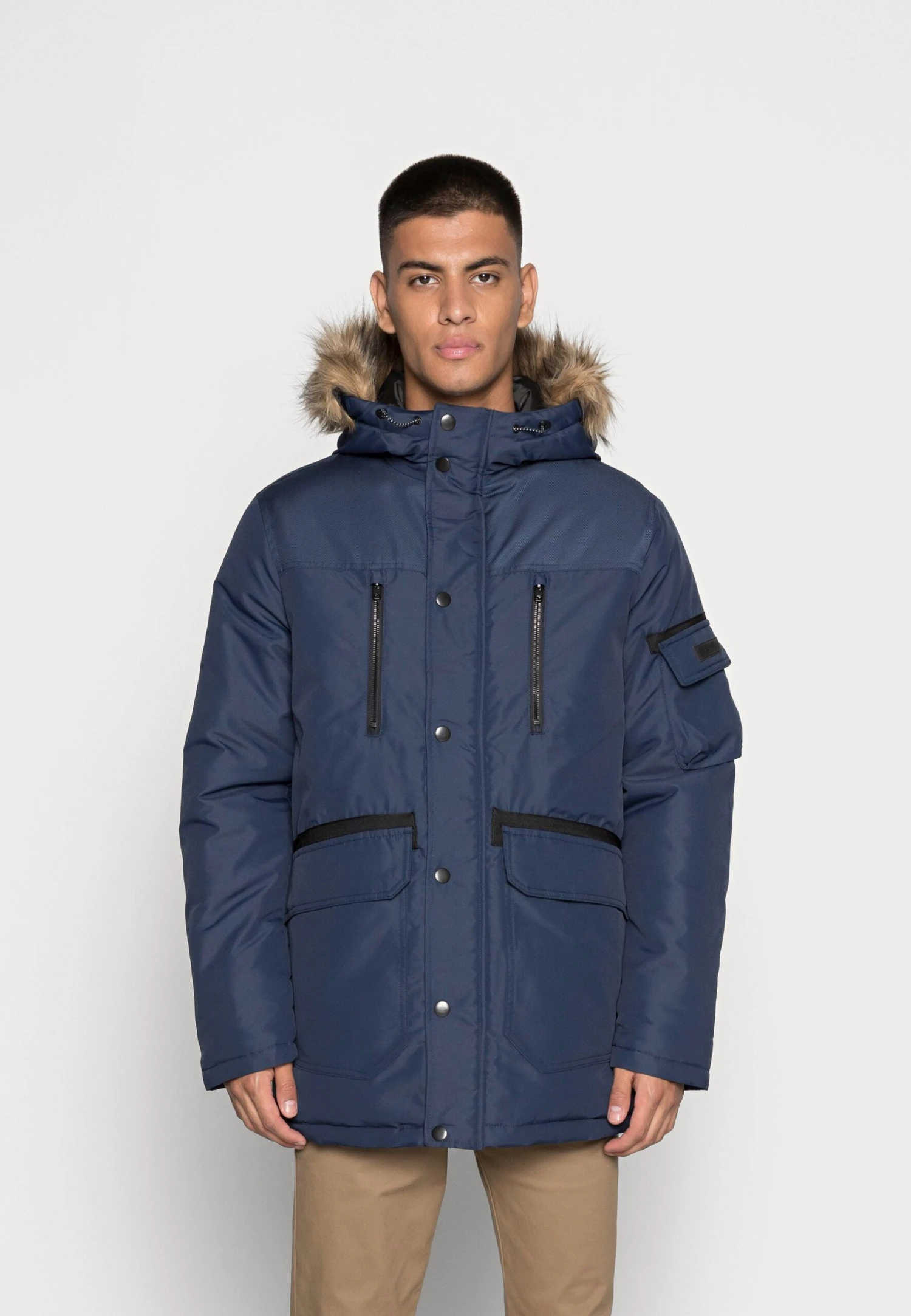 Jack & Jones Jjeglobe - Winterjas - Navy Blazer 1 Jack & Jones Jjeglobe - Winterjas - Navy Blazer